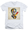 Synthetic Visionary Men's V-Neck T-Shirt by JB Studio â€” main product image