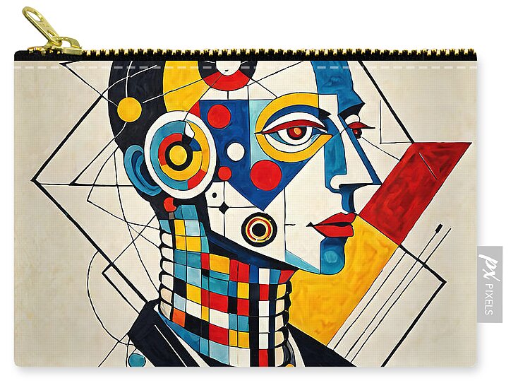 Synthetic Visionary Zip Pouch by JB Studio â€” main product image