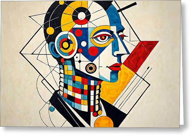 Synthetic Visionary Greeting Card by JB Studio â€” main product image