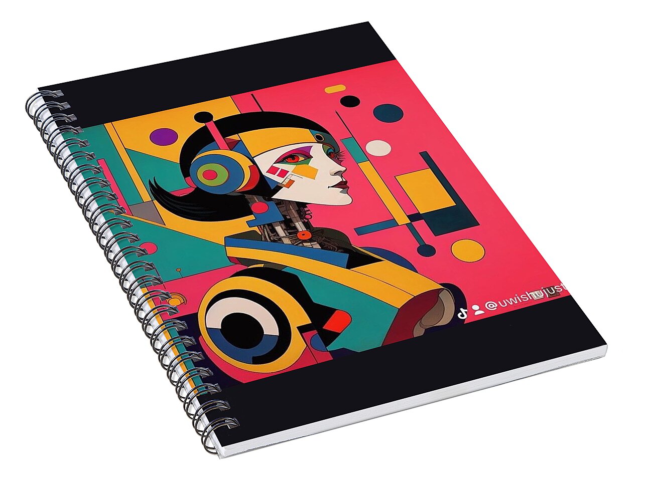 Synthosis Spiral Notebook by JB Studio â€” alternate angle view