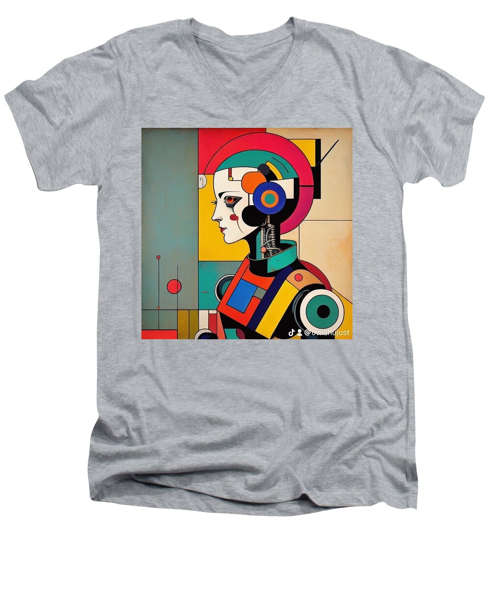 TechMorphia Men's V-Neck T-Shirt by JB Studio â€” main product image