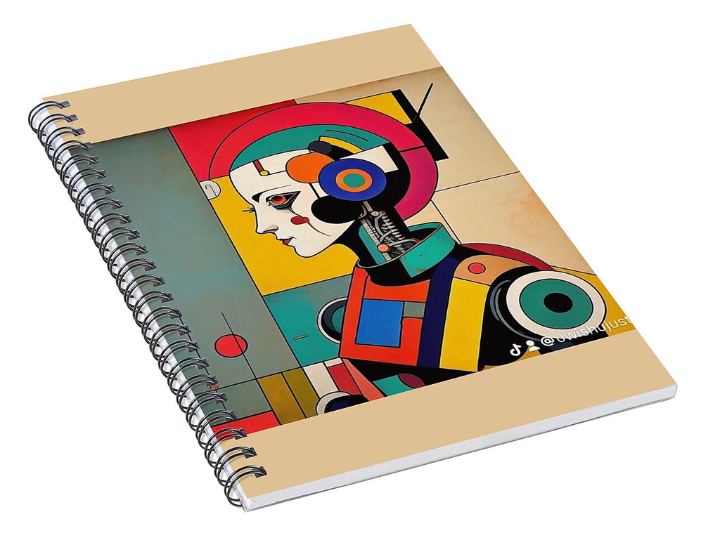 TechMorphia Spiral Notebook by JB Studio â€” alternate angle view