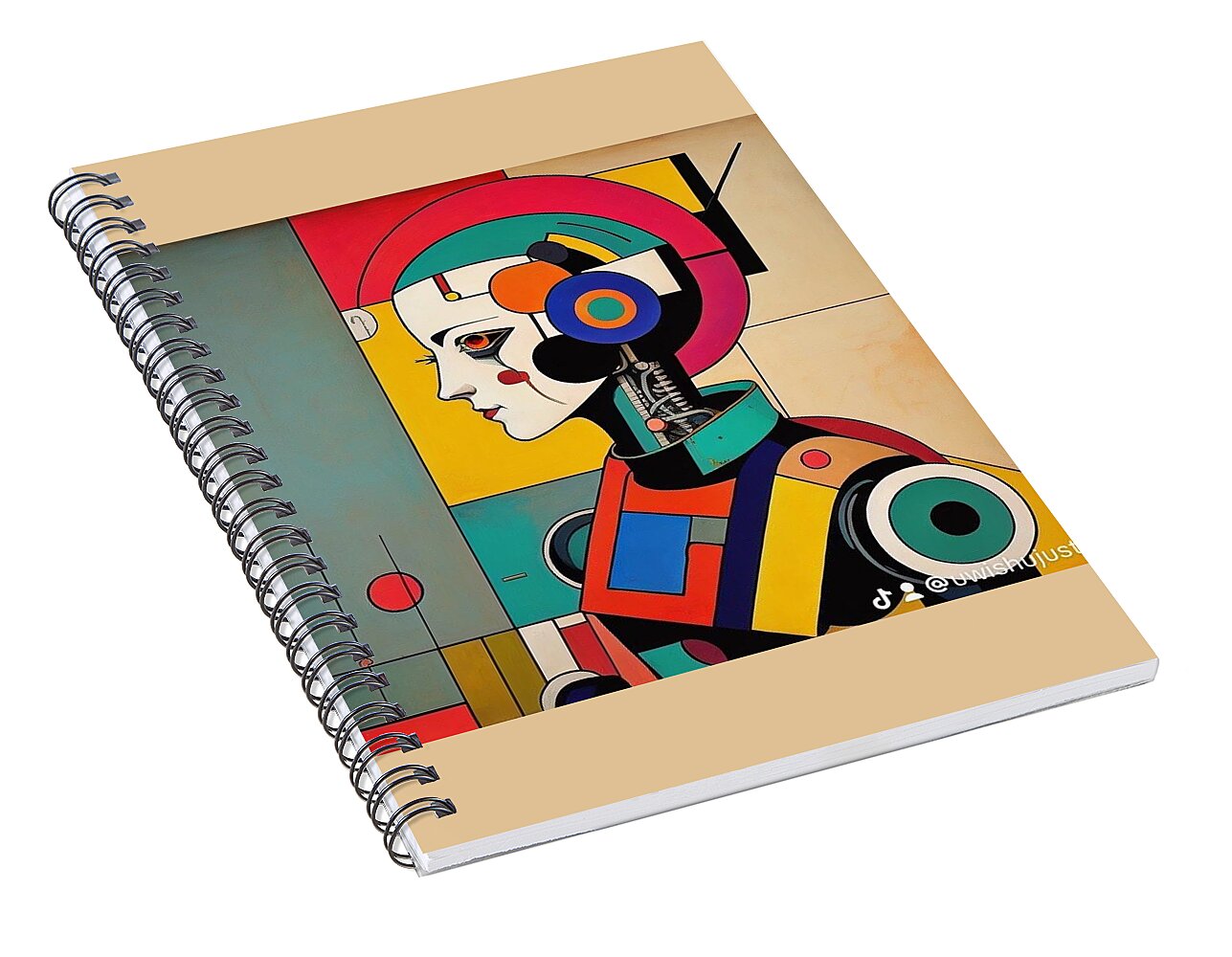 TechMorphia Spiral Notebook by JB Studio â€” alternate angle view