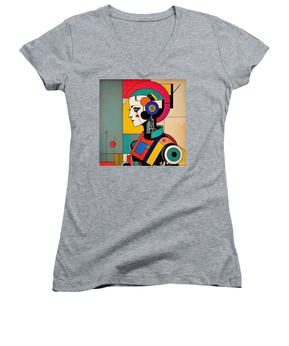 TechMorphia Women's V-Neck T-Shirt by JB Studio â€” main product image