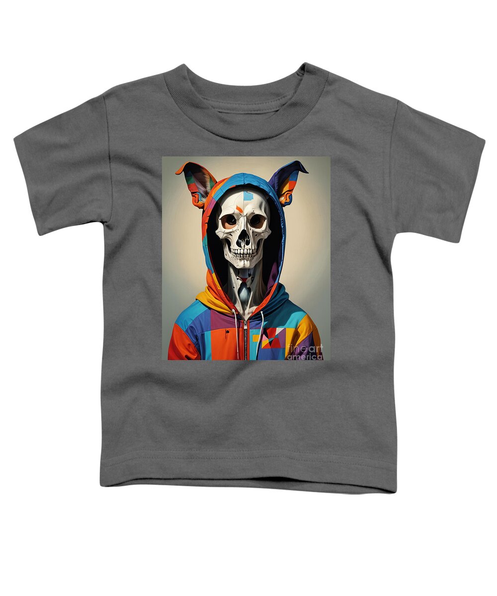 Technicolor Skull Toddler T-Shirt by JB Studio â€” main product image