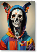 Technicolor Skull Greeting Card by JB Studio â€” main product image