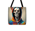 Technicolor Skull Tote Bag by JB Studio â€” main product image