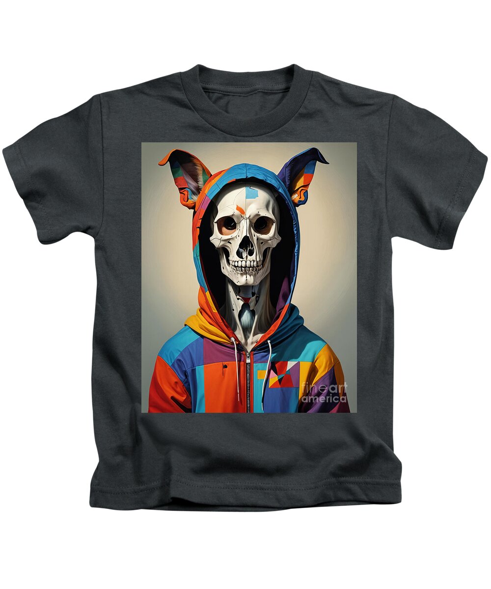 Technicolor Skull Kids T-Shirt by JB Studio â€” main product image