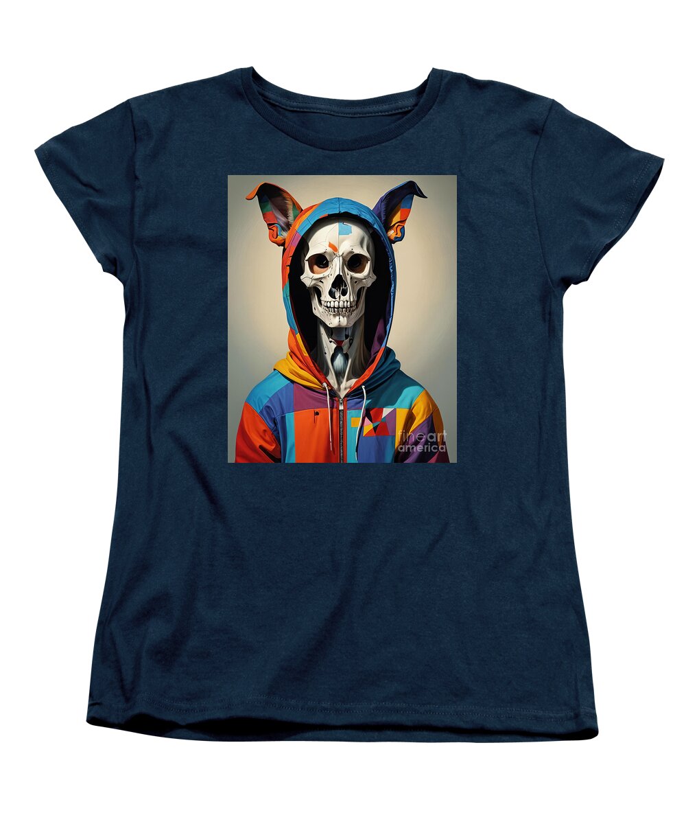 Technicolor Skull Women's T-Shirt (Standard Fit) by JB Studio â€” main product image