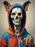 Technicolor Skull Jigsaw Puzzle by JB Studio â€” main product image
