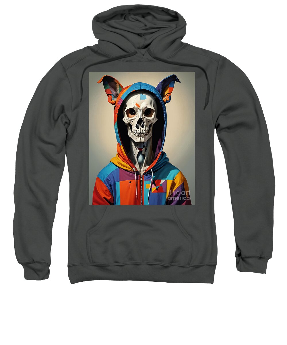Technicolor Skull Sweatshirt by JB Studio â€” main product image