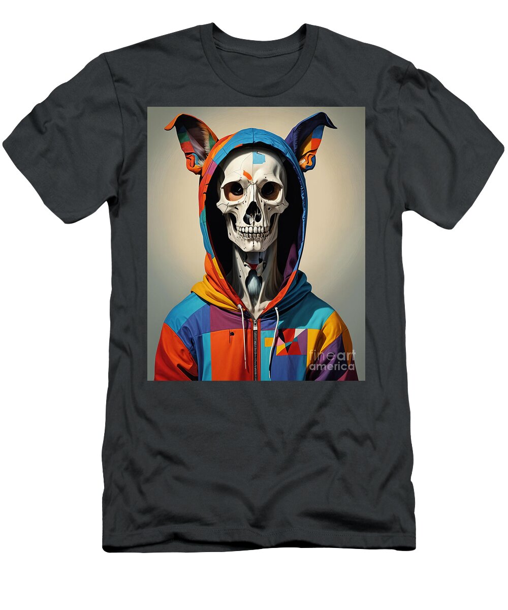 Technicolor Skull T-Shirt by JB Studio â€” main product image