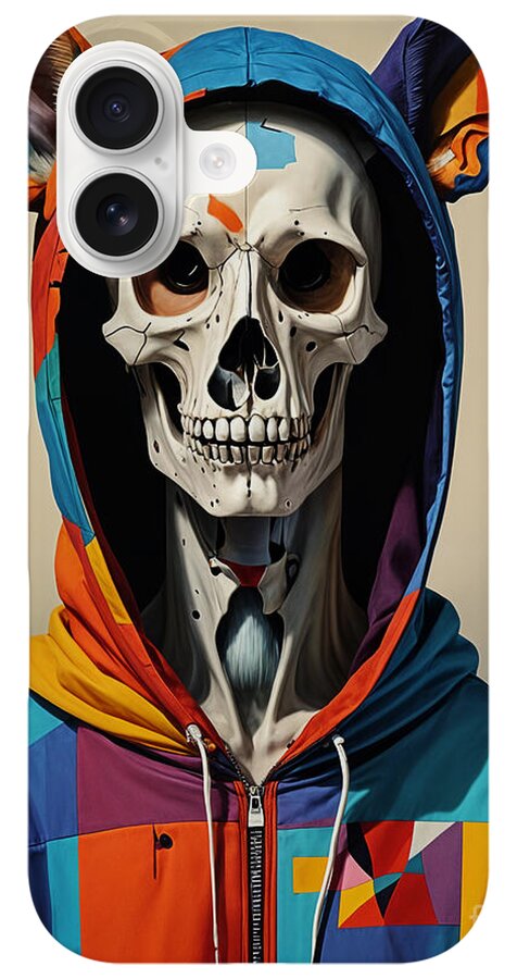 Technicolor Skull Phone Case by JB Studio â€” view 9