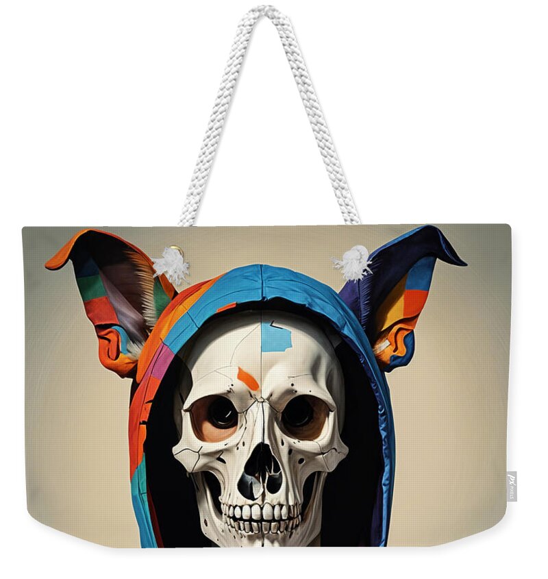 Technicolor Skull Weekender Tote Bag by JB Studio â€” main product image