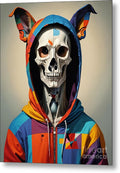 Technicolor Skull Metal Print by JB Studio â€” main product image