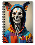 Technicolor Skull Spiral Notebook by JB Studio â€” main product image