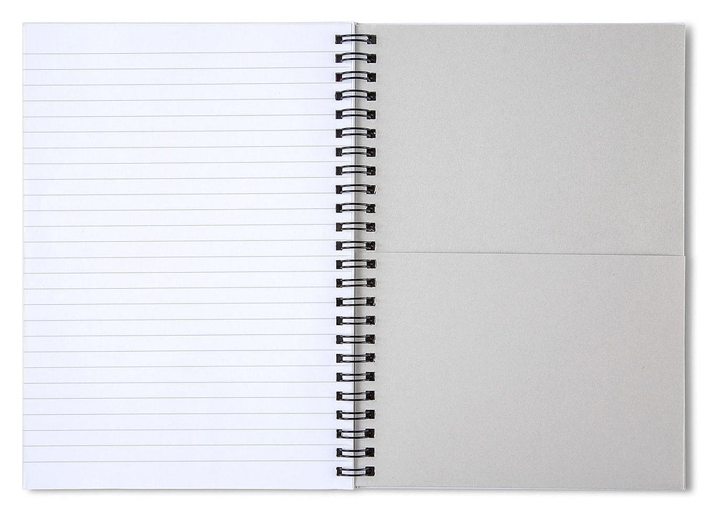 Alive in Spectrum Spiral Notebook by JB Studio â€” lifestyle in-room view