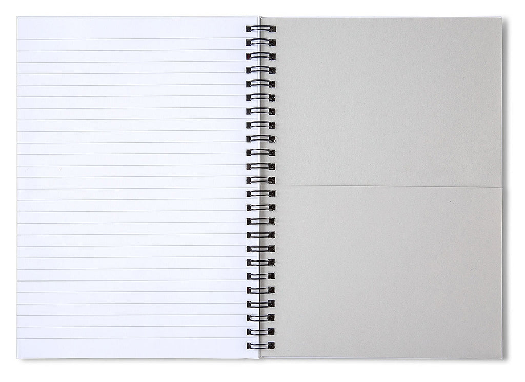 Mechanized Reverie Spiral Notebook by JB Studio â€” lifestyle in-room view