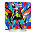 Whoopee Whirlybot Shower Curtain by JB Studio â€” main product image
