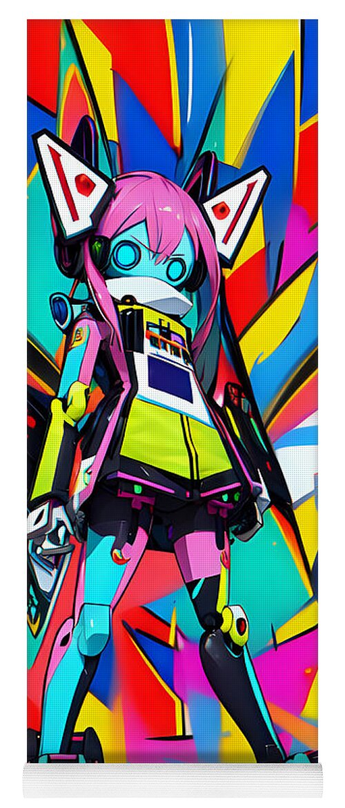 Whoopee Whirlybot Yoga Mat by JB Studio â€” main product image