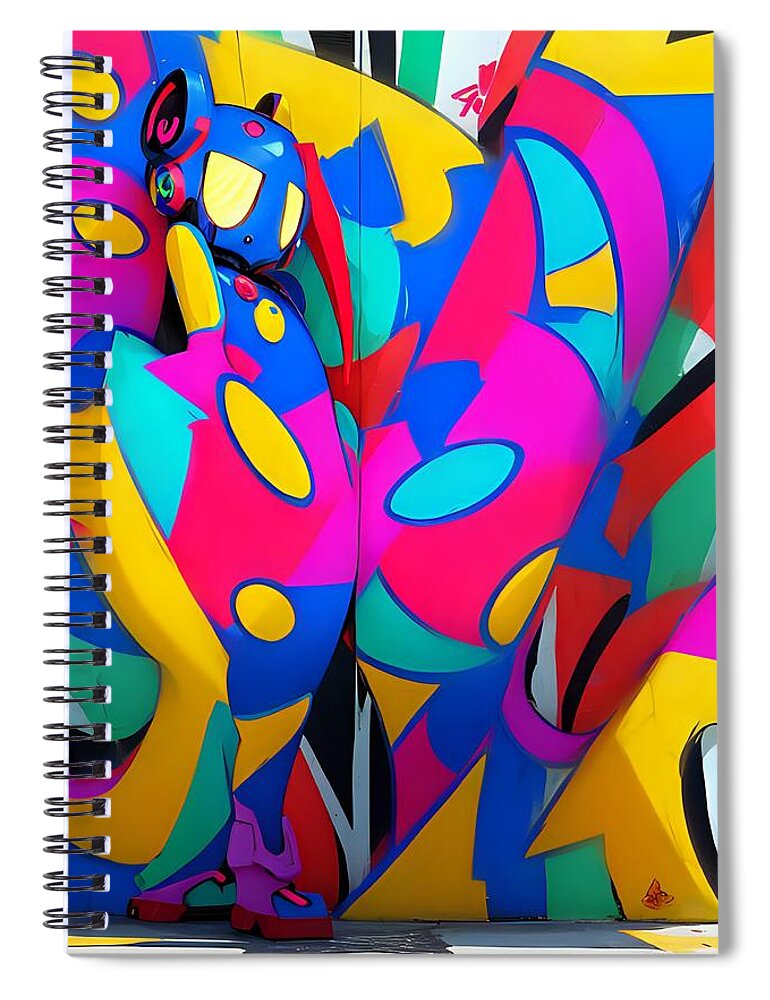 Zigzag Zestbot Spiral Notebook by JB Studio â€” main product image