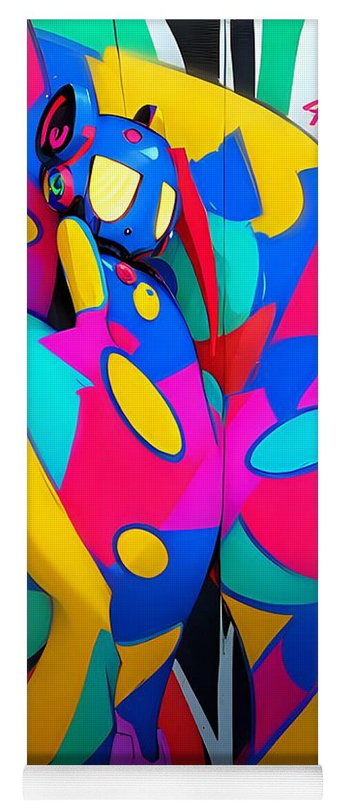 Zigzag Zestbot Yoga Mat by JB Studio â€” main product image