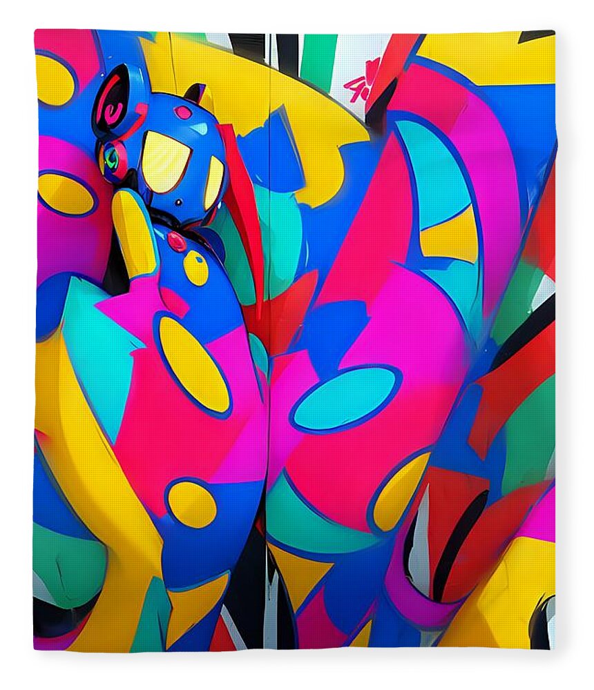 Zigzag Zestbot Throw Blanket by JB Studio â€” main product image