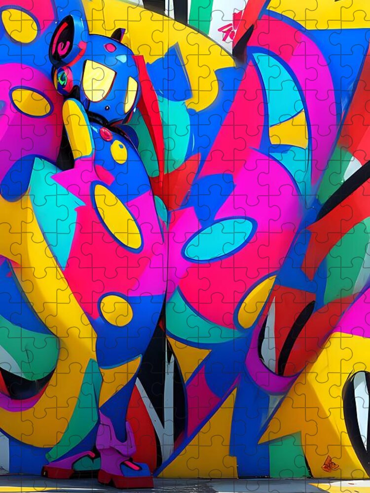 Zigzag Zestbot Jigsaw Puzzle by JB Studio â€” main product image