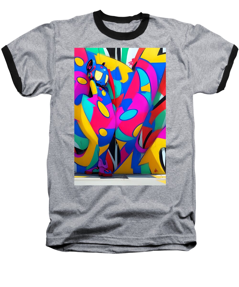 Zigzag Zestbot Baseball T-Shirt by JB Studio â€” main product image