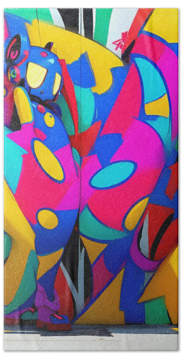 Zigzag Zestbot Beach Towel by JB Studio â€” main product image
