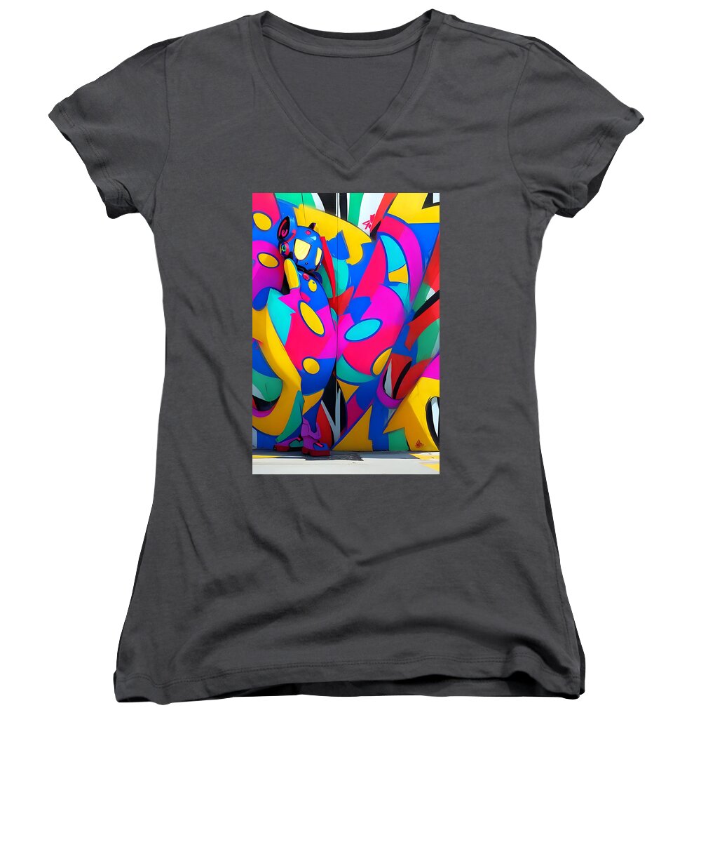 Zigzag Zestbot Women's V-Neck T-Shirt by JB Studio â€” main product image
